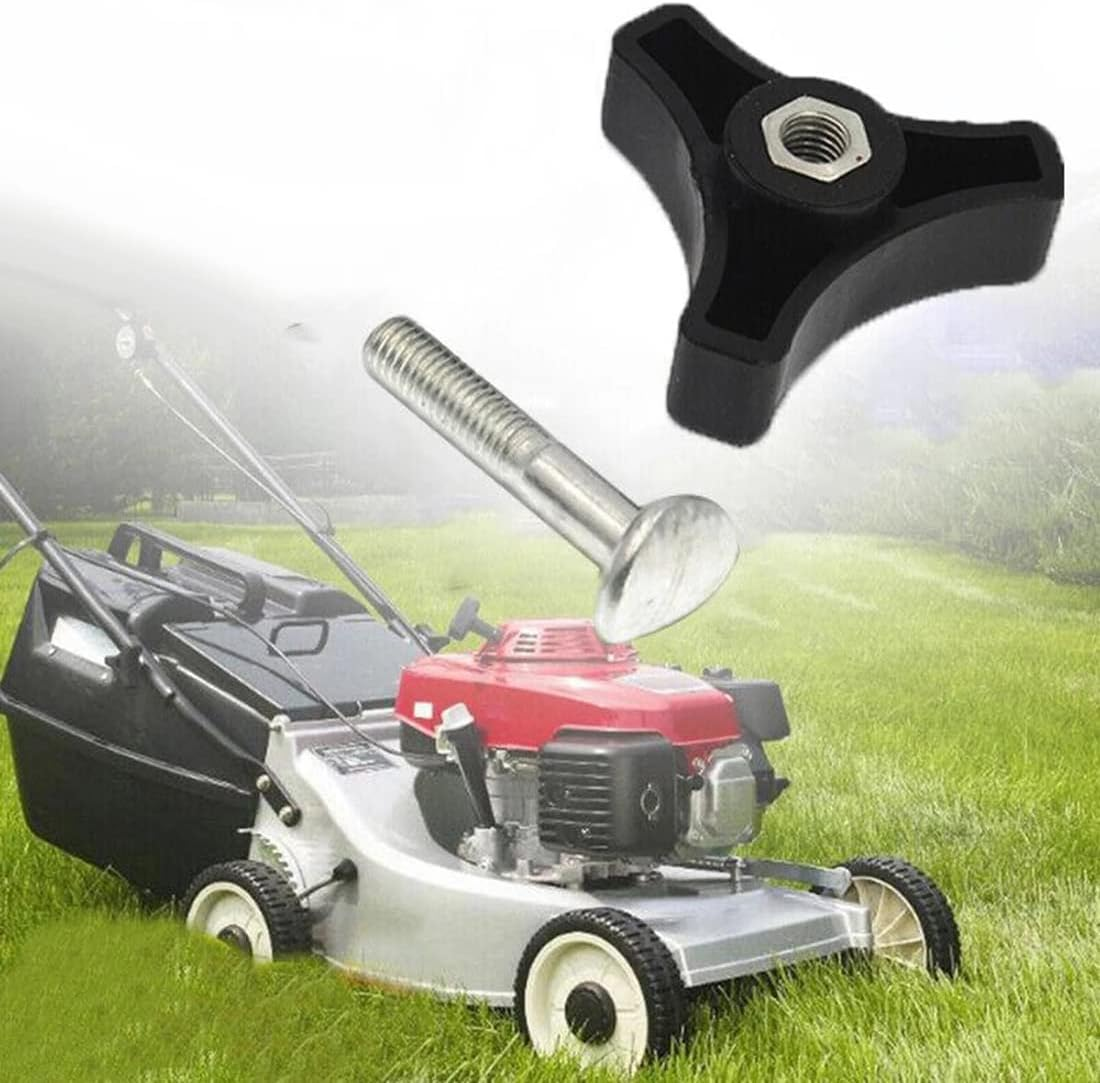 3 Pieces Triangle Handle Knob Screw Bolt Lawn Mower Hand Fixing Nut Screw Bolt Kit Garden Parts for Honda Lawnmower Machine image number 6