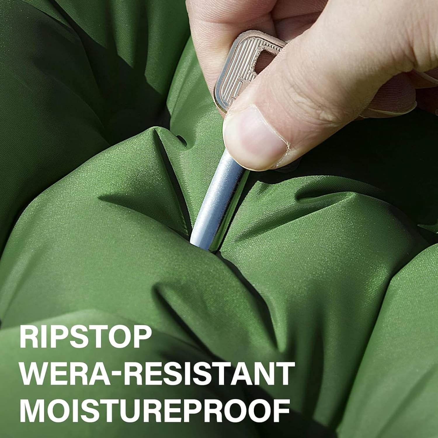 Double Sleeping Pad, Ultra-Thick Self Inflating 2 Person with Pillow Built-In Foot Pump Camping Sleeping Mat for Backpacking, Hiking, Traveling, Tent, Portable Camping Mat image number 2