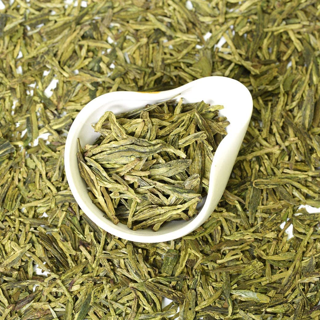 GOARTEA 250G / 8.8Oz Premium Xihu Longjing Dragon Well Dragonwell Spring Green Tea Loose Leaf Chinese West Lake Long Jing Tea image number 3