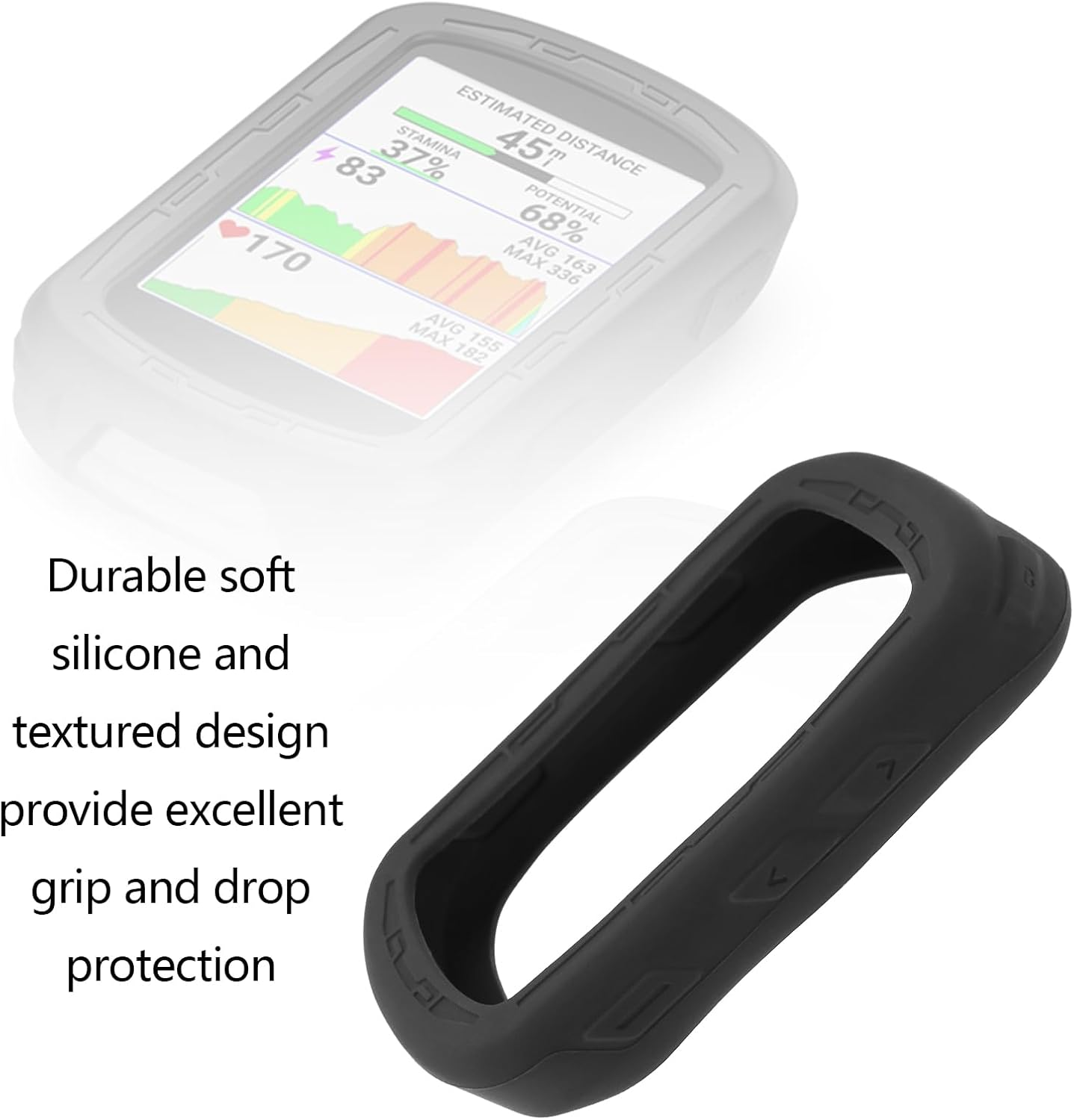 Silicone Protective Case for Bicycle Code Watch Stopwatch Silicone Protective Cover Silicone Case Compatible with Garmin Edge 540 Edge 840 Bike Accessories image number 6