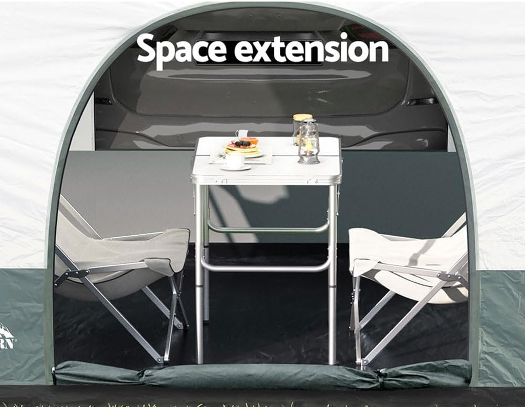 Weisshorn Pop up Beach Tent, SUV Car Camping Tents Portable Side Awning Shade Shelter, Easy Instant Setup Privacy Change Room Lightweight Sun Protection Outdoor Fishing Family Picnic Grey image number 2