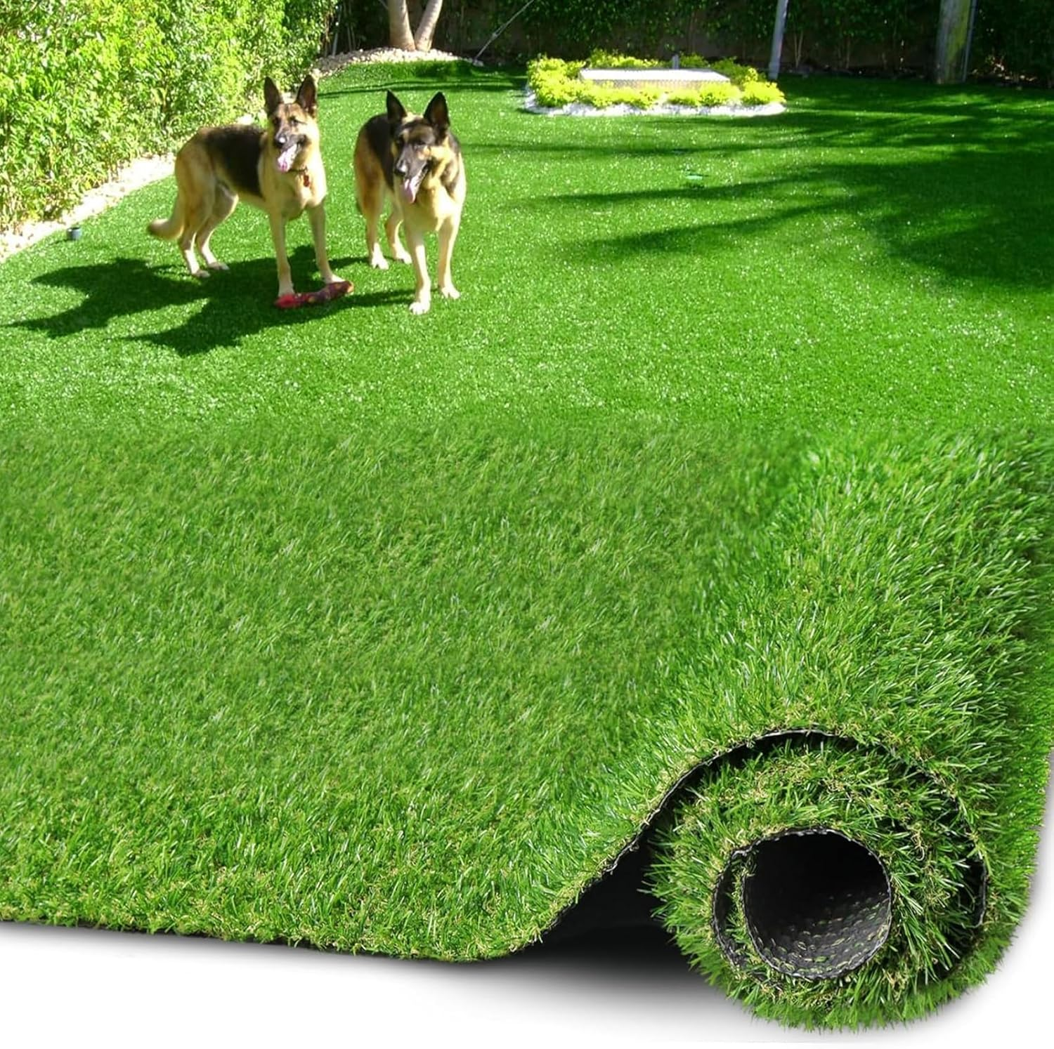 Artificial Grass Turf Carpet, Synthetic Dog Grass Rug Mat for Outdoor Indoor Garden Lawn Balcony Backyard Patio Landscape Balcony, 300 * 100 * 2.5Cm Green