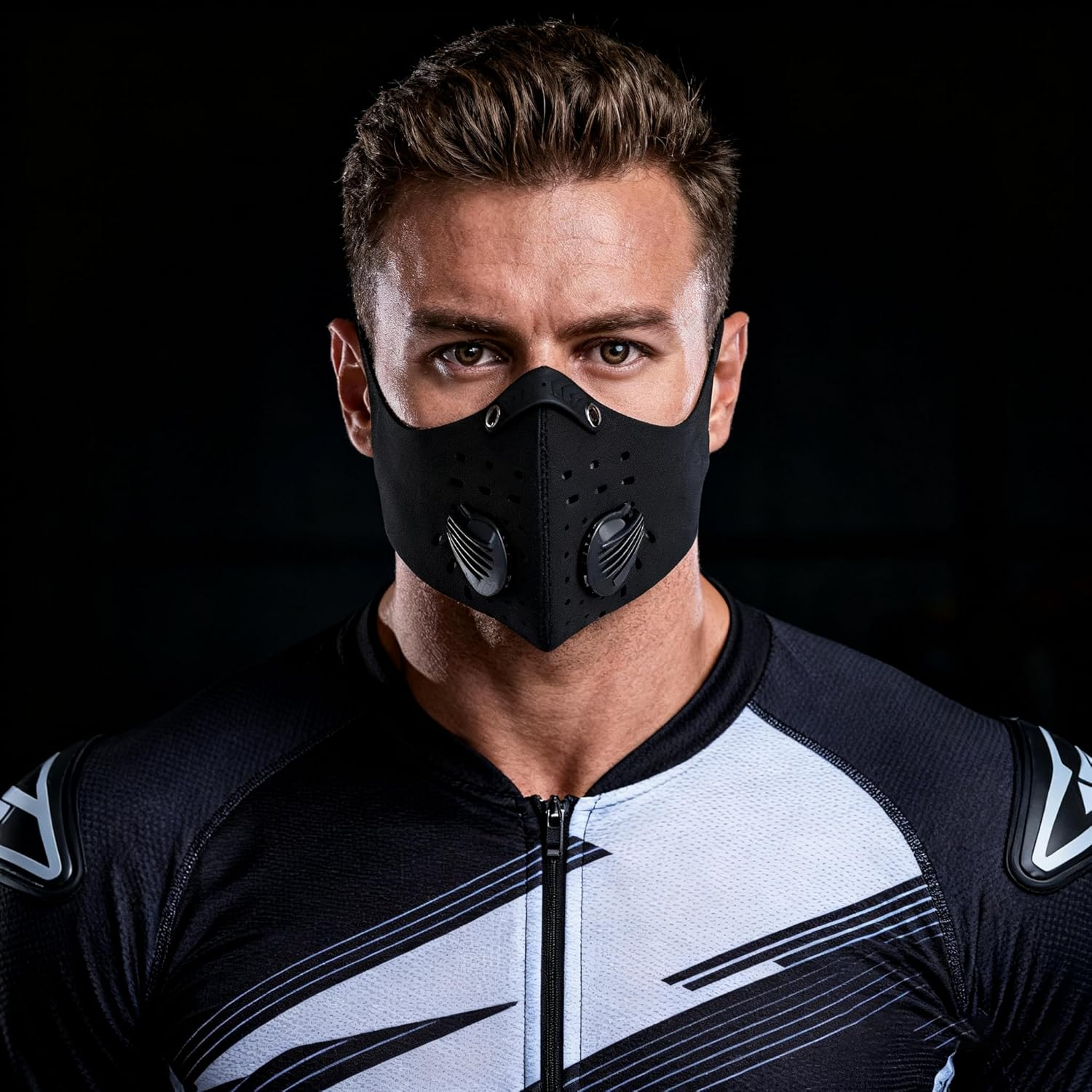 PISIQI Dust Mouth Face Cover Half Face Sports Face Protections anti Dust Face Mouth Riding Cover with Valve Reusable Breathing Lightweight Face Shield Outdoor Facial for Men and Women image number 5