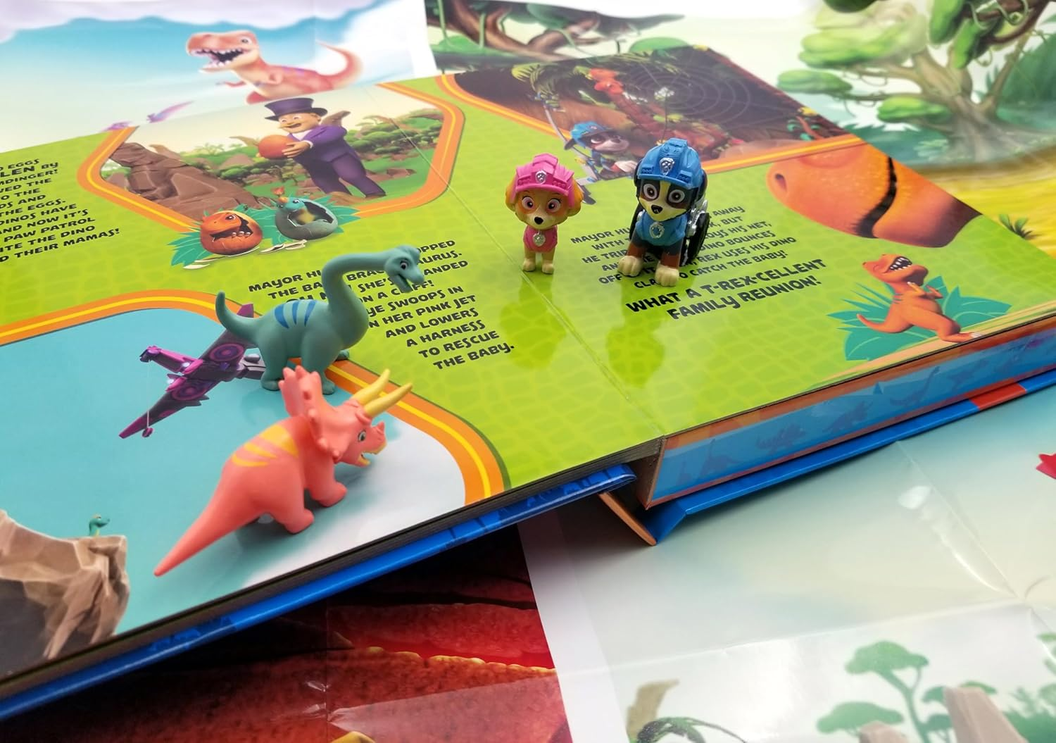 Paw Patrol Dino Rescue My Busy Books - Storybook, 10 Figurines, Playmat image number 1