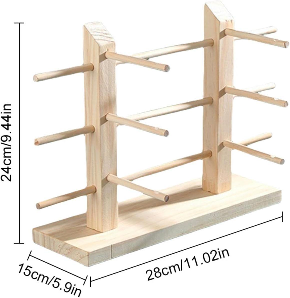 Qkbuza Sunglasses Rack - Wooden Multiple Glasses Holder Glasses Display Stand,Glasses Display, Sunglass Rack, Detachable Eyeglass Stand for Men, Women image number 5