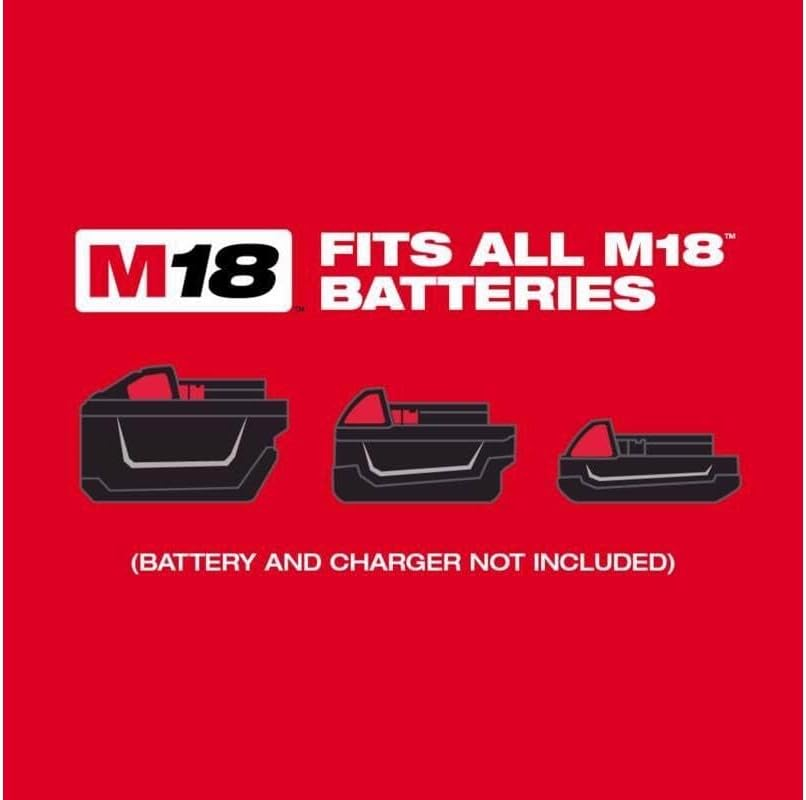 Milwaukee 2626-20 M18 18V Lithium Ion Cordless 18,000 OPM Orbiting Multi Tool with Woodcutting Blades and Sanding Pad with Sheets Included (Battery Not Included, Power Tool Only) image number 4