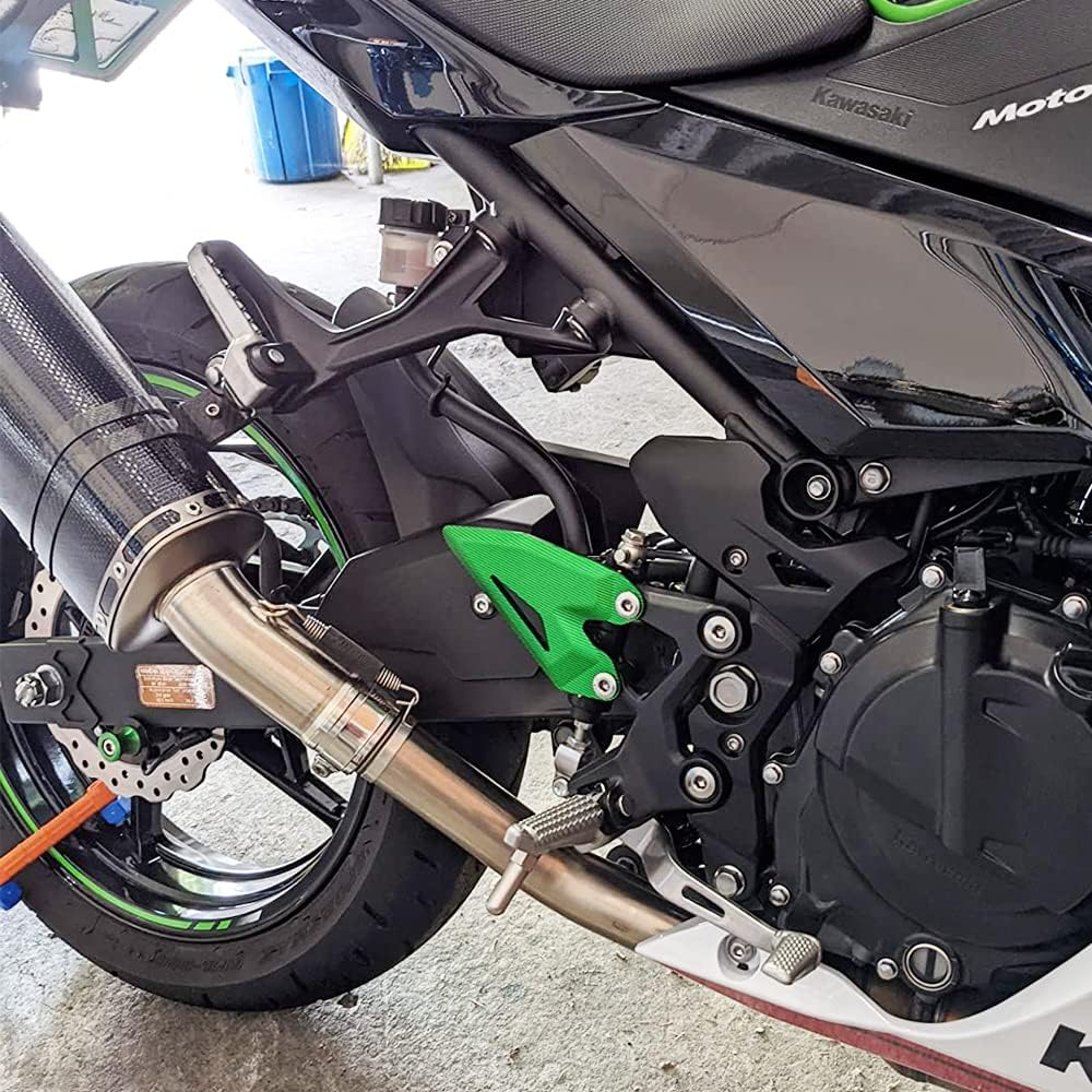 Motorcycle Accessories Rider Front Foot Peg Footrest Rear Set Heel Plates Guard Protector (For Kawasaki Vehicle) NINJA400 Z400 NINJA 400 500 NINJA E-1 Z E-1 Z 7 HYBRID (Black) image number 6