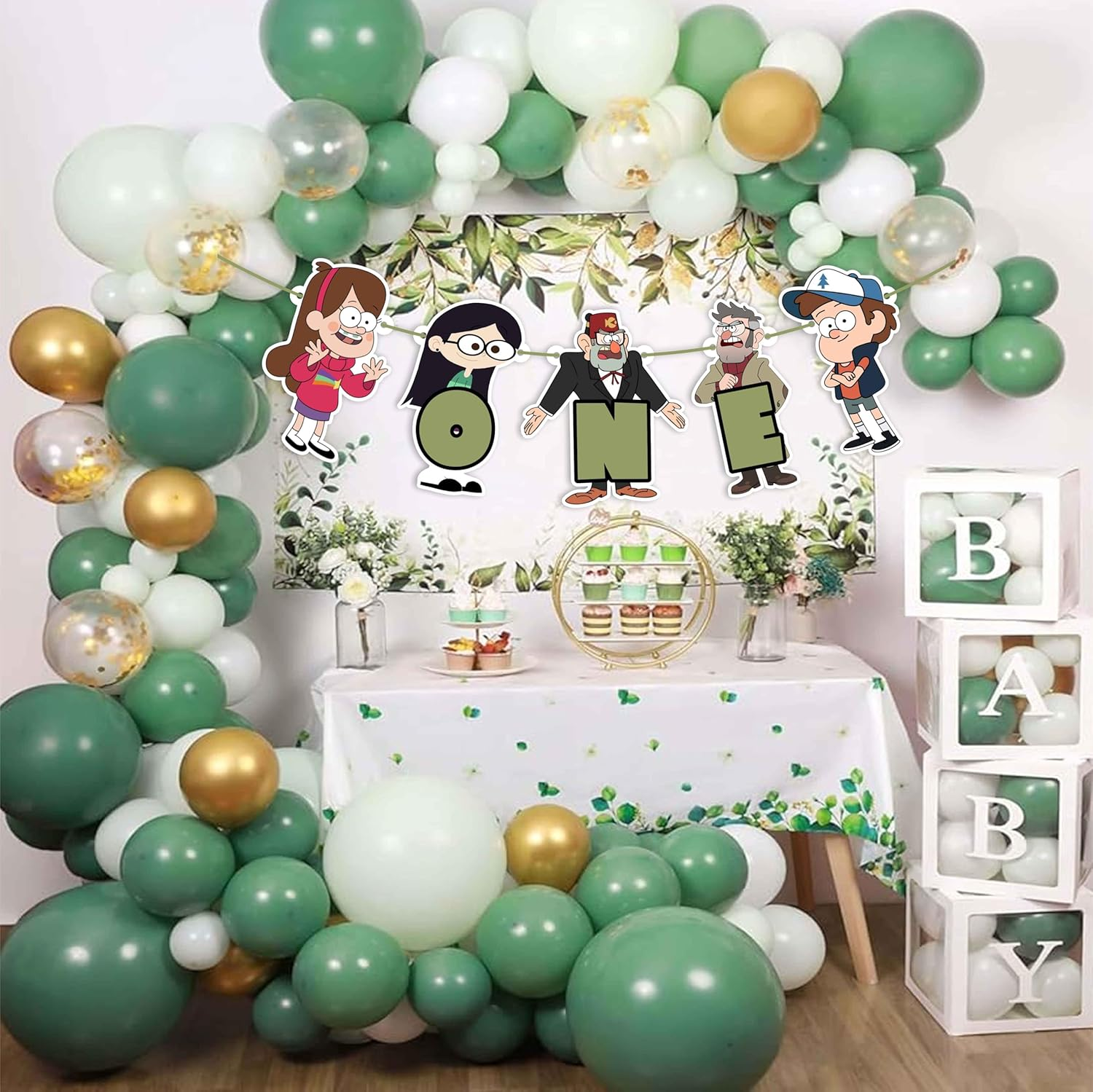 Gravity Faall One Birthday Banner - Colorful Party Decoration - High-Quality Material - Easy to Hang - Perfect for Celebrations image number 5