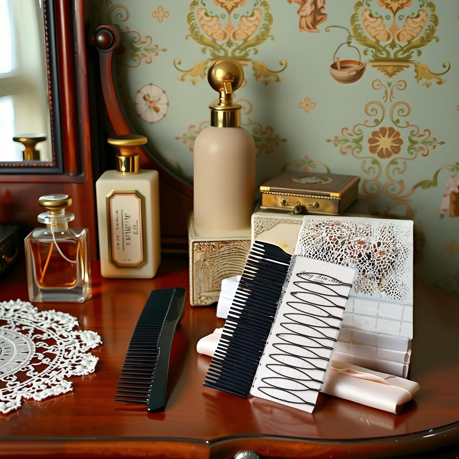 12Pcs Black Vintage Hair Pins Mini Bobby Pins Fashion BB Clip Invisible Bangs Clip Small Bobby Pins for Women and Girls Hair Styling Pins Hair Accessories image number 4