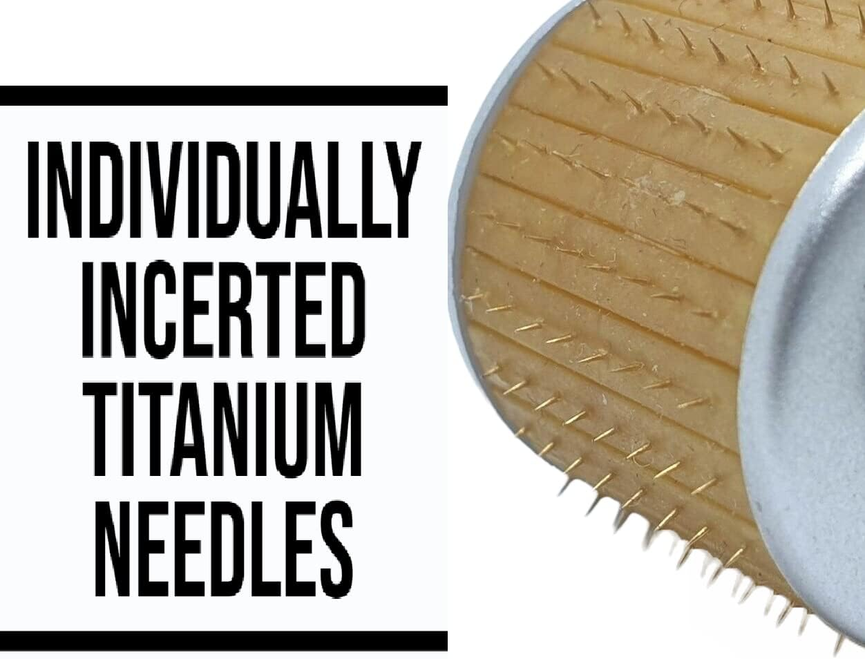 Allure Derma Roller 0.5Mm 192 Real Inserted Titanium Needles Skin Care anti Aging anti Wrinkle Hair Growth image number 1