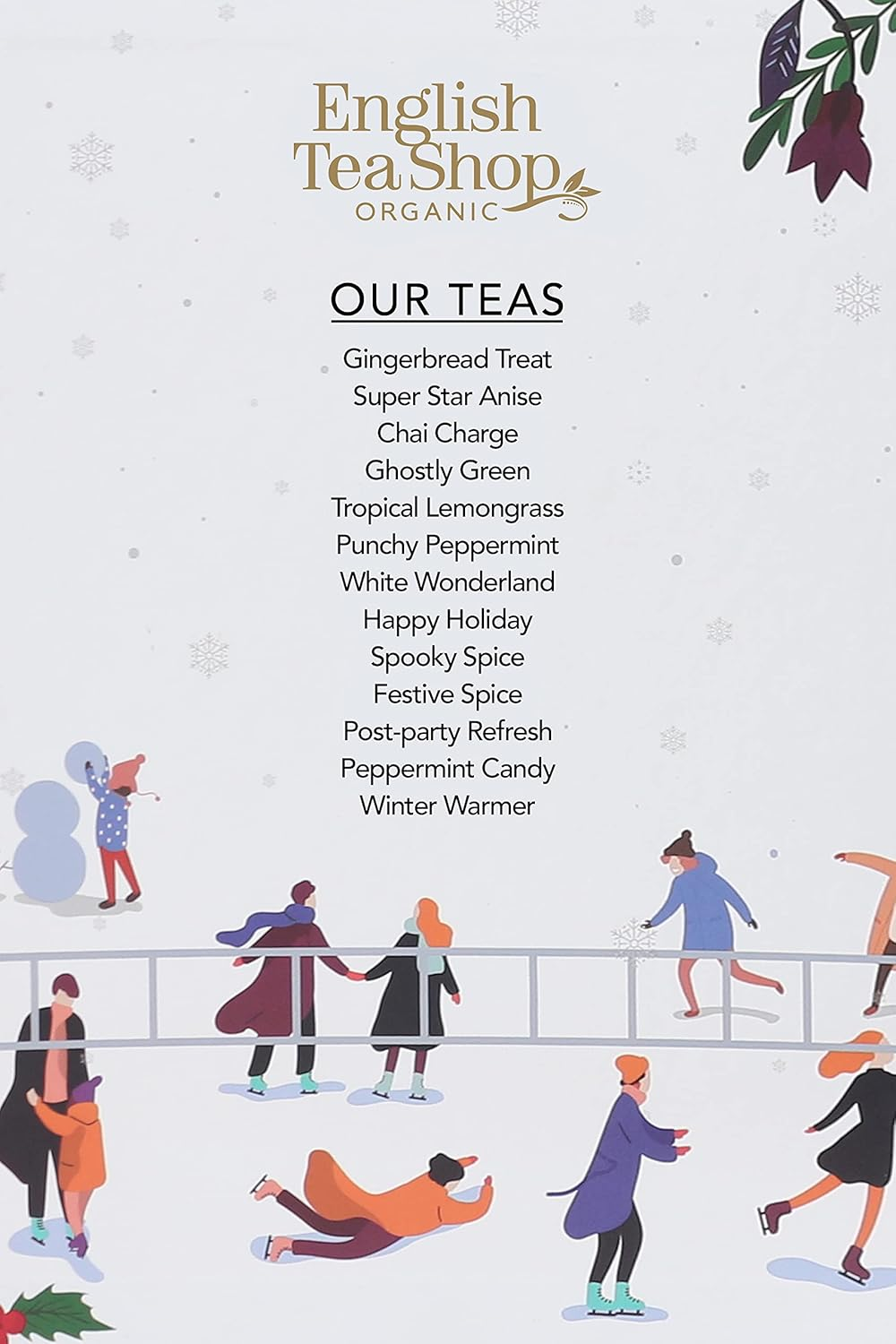 English Tea Shop - Book Style Green- Advent Calendar - 25 Pyramid Tea Bags, 50G image number 1