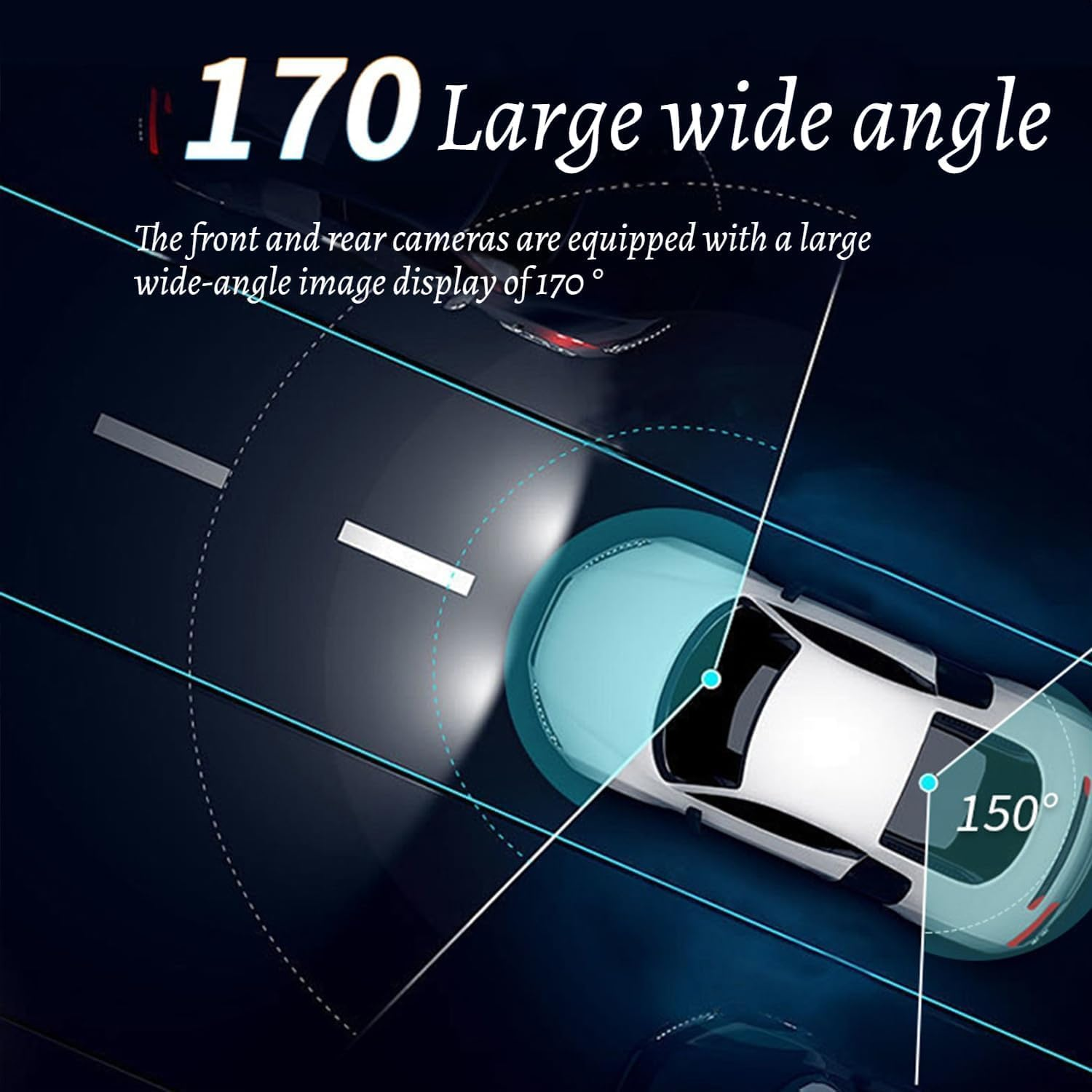 APEXORIGIN 4K Carplay Screen for Car, Front and Rear Dual Dash Cam, 10.26" HD Wireless Car Tablet,1080P Backup Camera, GPS Navigation/Voice Control Recorder, Screen Projection (Black) image number 1