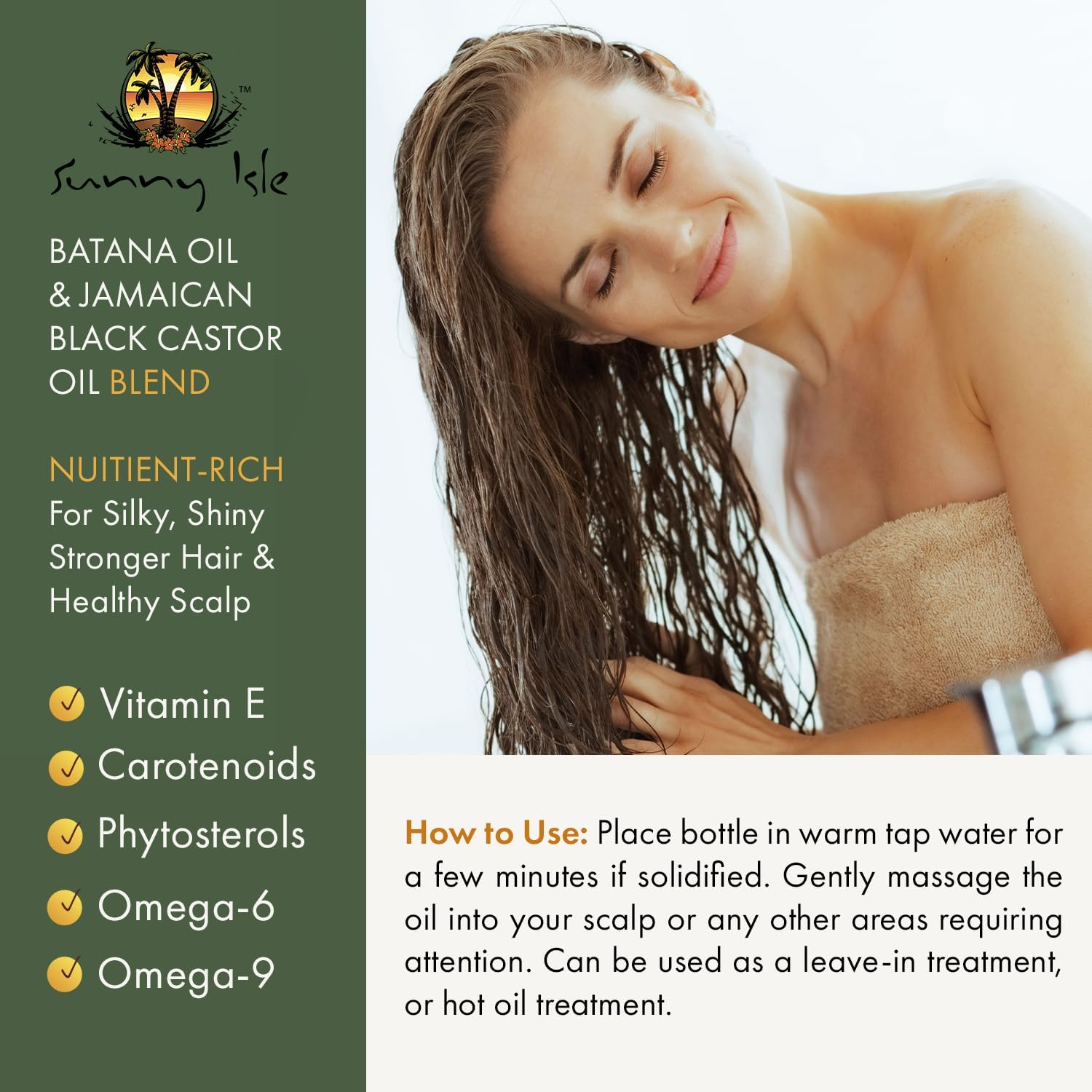 Sunny Isle Batana Oil Infused with Jamaican Black Castor Oil 4Oz | Anti-Thinning Double Growth Formula image number 6