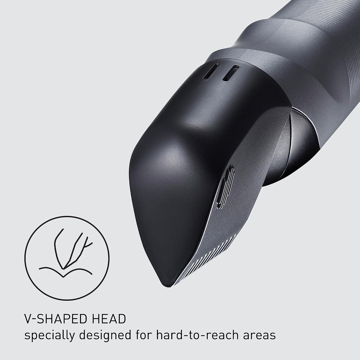 Panasonic Body Groomer for Men and Women, Unisex Wet/Dry Cordless Electric Body Hair Trimmer with 2 Comb Attachments, Multi-Directional Shaving in Sensitive Areas - ER-GK80-S (Black) image number 3