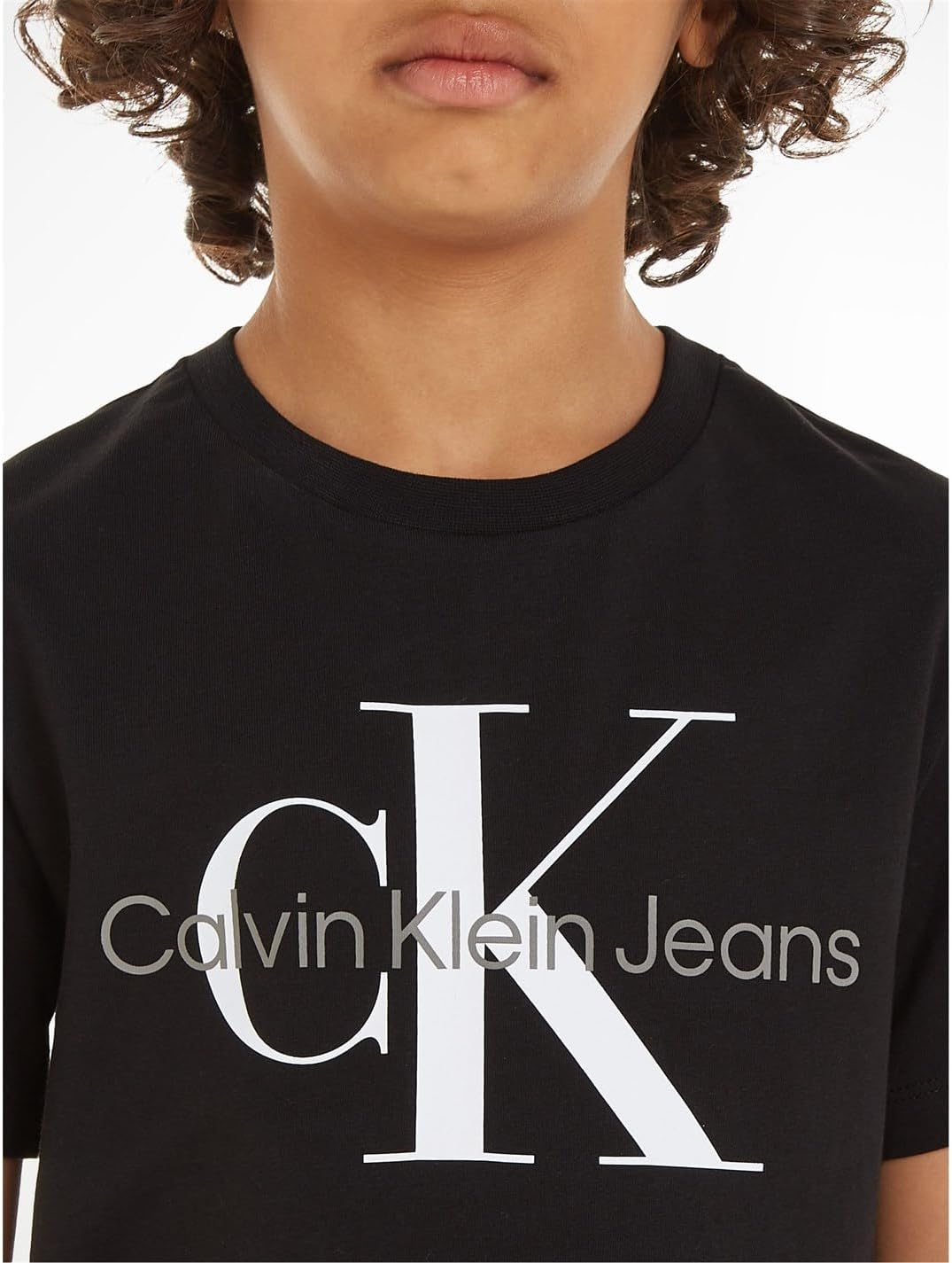 Calvin Klein Kids Monogram SS T-Shirt, Black, 10 image number 5