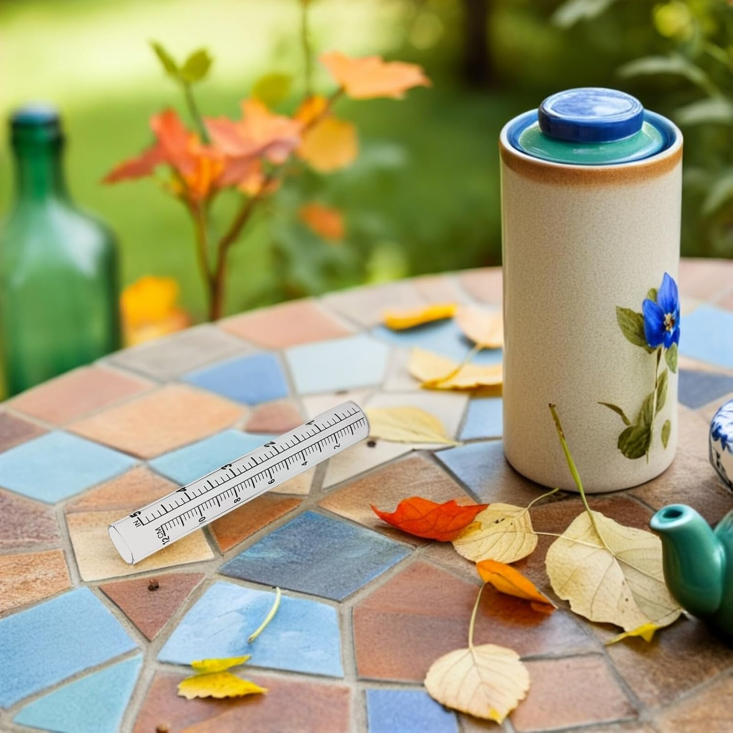 Alasum 4PCS Glass Rain Gauge Replacement Tubes Accurate Rain Gauge Measuring Cylinders Outdoor Yard Garden Use Easy Installation image number 5