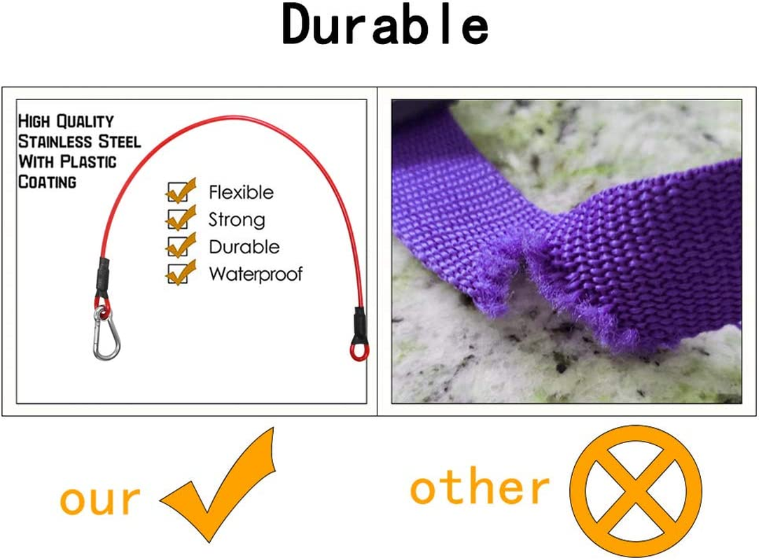 Sonku Dog Car Seat Belt Restraint, 2 Pcs Proof Steel Cable Safety Vehicle Belt Fit for Small,Medium,Large,And X-Large Dogs-Red image number 3