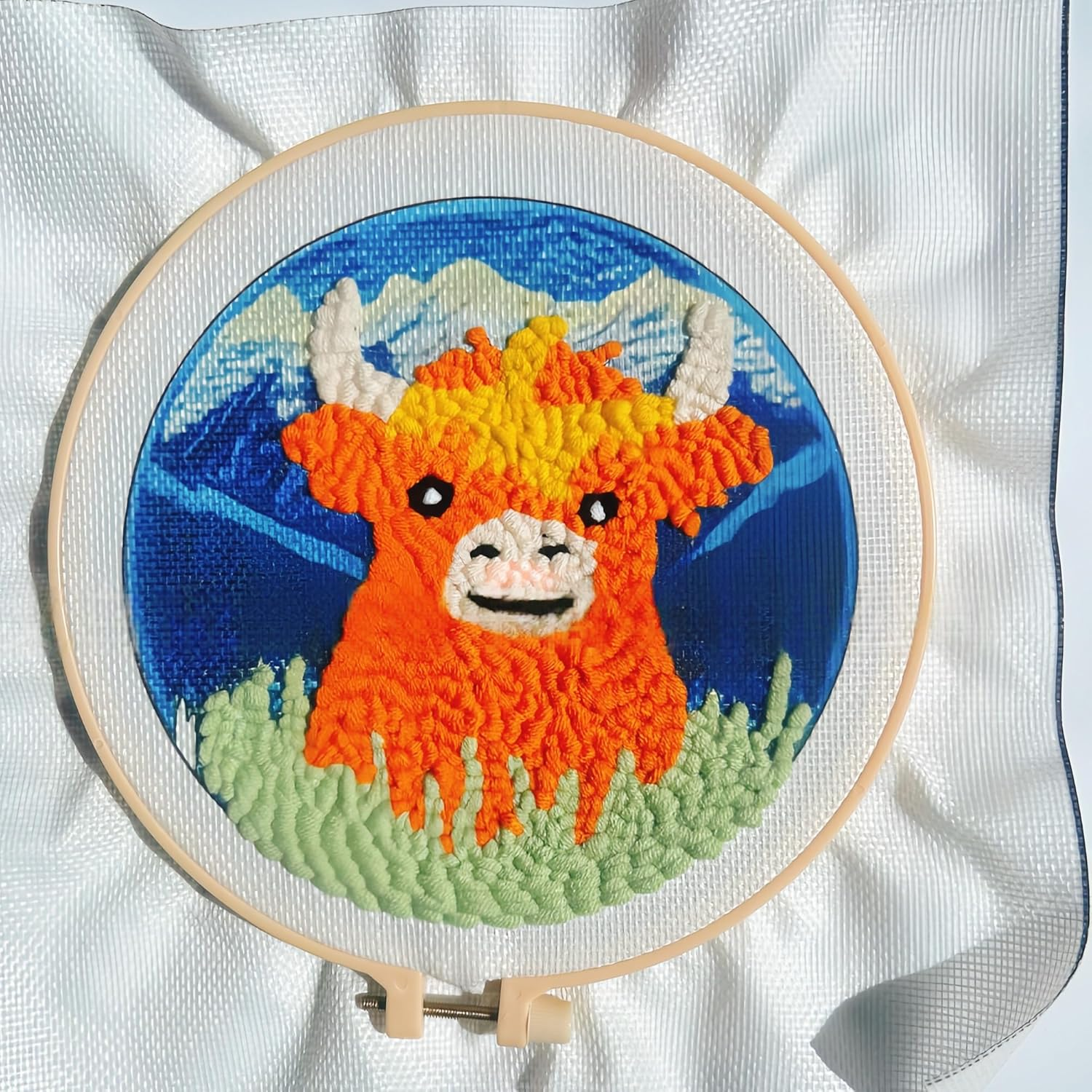 Baychon Punch Needle Kits Adults Beginner, Punch Embroidery Kit (Calf 2) image number 1