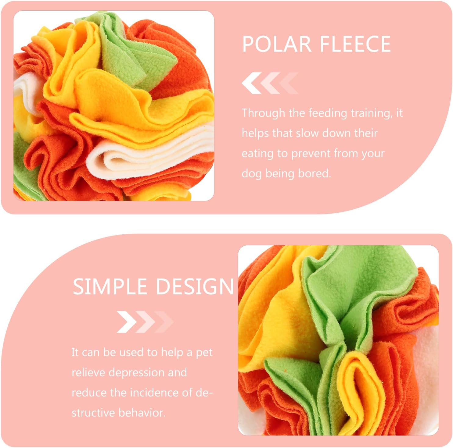 POPETPOP Interactive Dog Toys Snuffle Ball: Pet Snuffle Ball Colorful Puppy Interactive Sniffle Toy - Dog Puzzle Toys Treat Ball for Small Medium Dog Puppy Encourages Foraging Skills