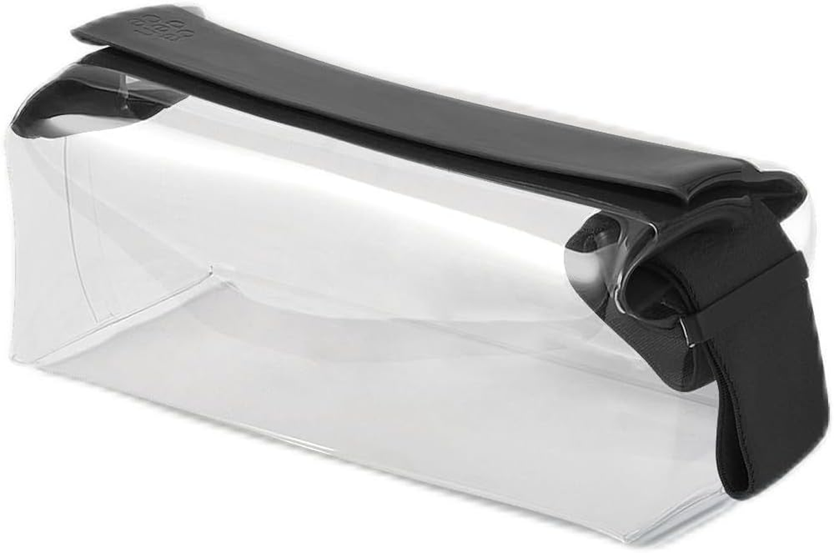 Cadence Parcel - Clear Dopp Kit with Magnetic Closure - Durable and Leak-Resistant Travel Toiletry Kit - Tsa-Compliant & Modular Design - Hygiene Bag for Travel Essentials - 1 Qt - Pebble