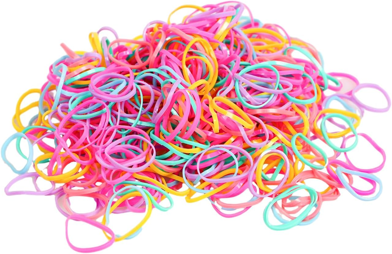 Pack of 1500 Hair Bobbles Small Rubber Bands Colourful Hair Bobbles Rubber Hair Bands Boxed Hair Bands Elastic Hair Bands for Children Girls Ladies Hairstyles image number 4