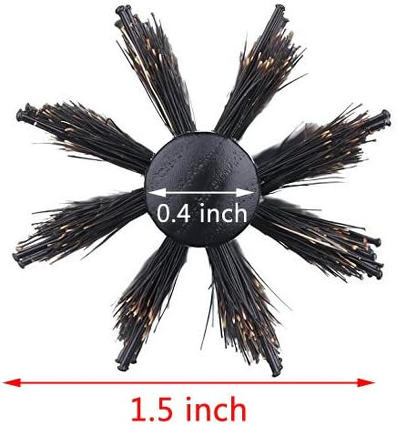 Round Brush with Natural Boar and Nylon Bristles, Volumizing Hair Brush- 3.8Cm Diameter Barrel image number 1