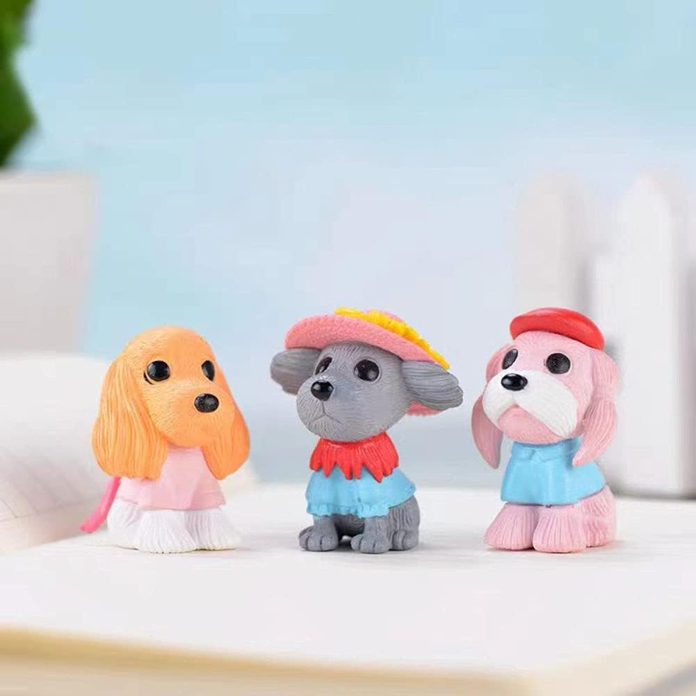 8Pcs Dog Cake Topper, Puppy Cake Topper Cupcake Topper, Mini Dog Puppy Figurines Toy, Dog Cake Decorations for Kids Birthday Baby Shower Dog Animal Theme Party Supplies image number 2