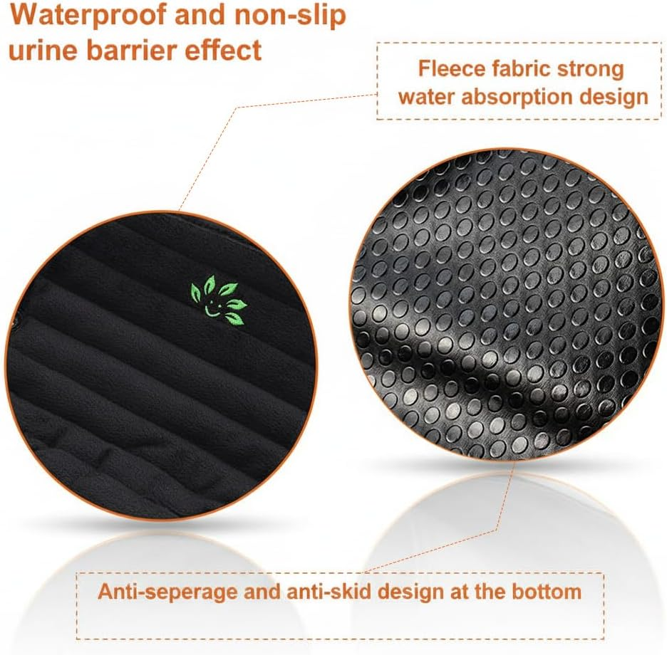 Waterproof Piddle Pad Car Seat Protector, Machine Washable & Dryable Potty Training Seat Saver for Infant, Baby and Toddler by Quttly (1PCS) image number 4