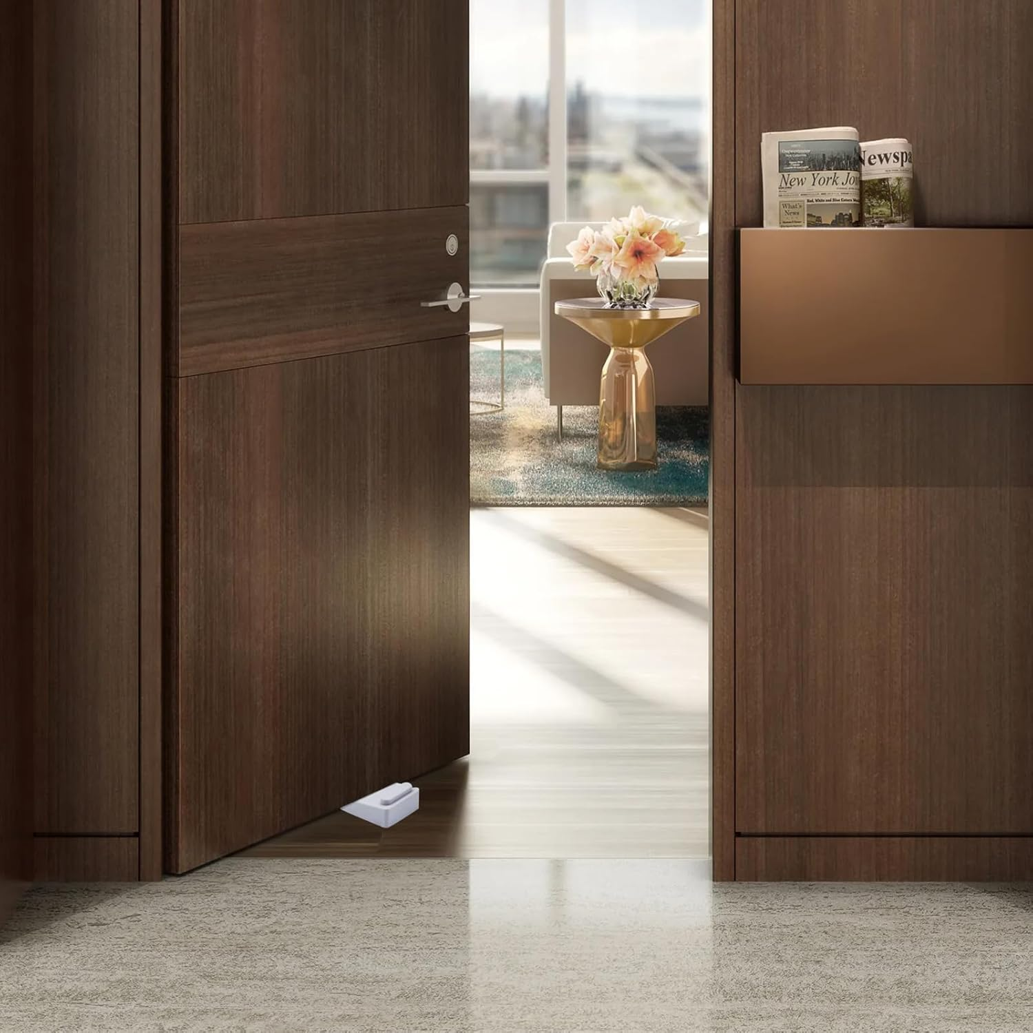 6PCS Rubber Door Stopper Wedge,Doors Hardware & Locks,Doorstops for inside Backstairs/Bottom of Door/Wall,Door Noise Blocker,Backstairs Sound Blocker,Door Stopper Security,Gate Jammer,Gate Stop Alarm image number 3