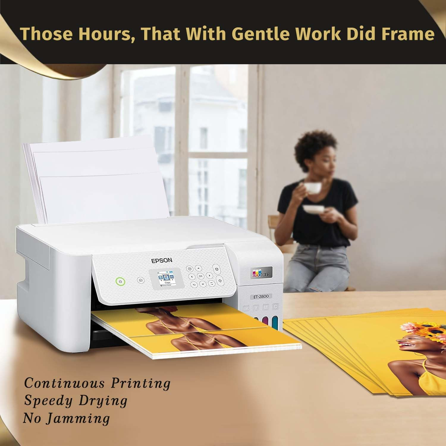 Transourdream 130G Tru-Sublimation Paper 8.5X11 100 Sheets, Work with Inkjet Printers, Sublimation Heat Transfer Paper for T Shirts Mugs and Sublimation Blanks, Only Compatible with Sublimation Ink image number 2