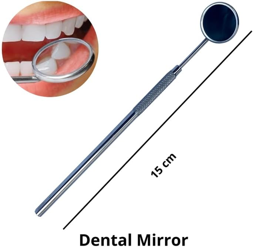 Pack of 6 Dental Tools Hygiene Kit Toothpicks - Professional Plaque Remover Teeth Cleaning Tools Dental Kit - Dental Pick Tartar Remover Oral Care Dentist Kit