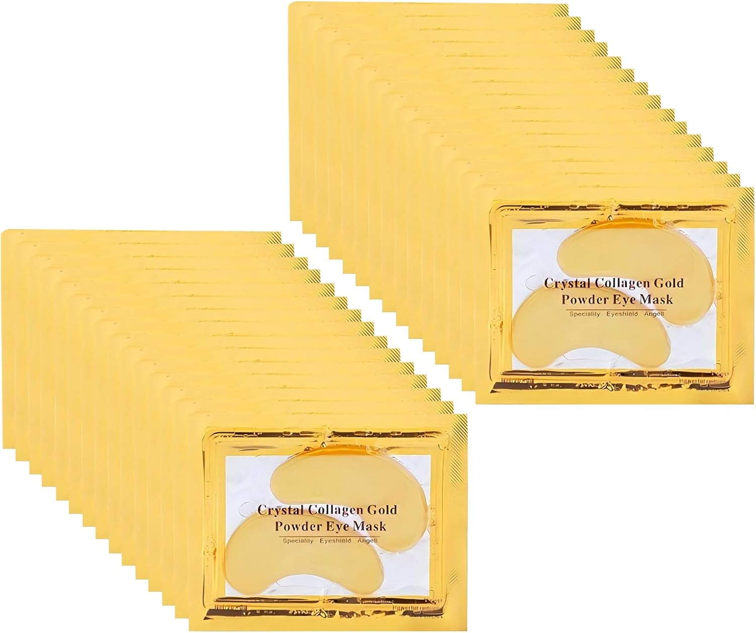 30 Pairs under Eye Collagen Patches - Gold Moisturizing Eye Masks for Dark Circles and Puffiness - under Eye Gel Pads image number 6