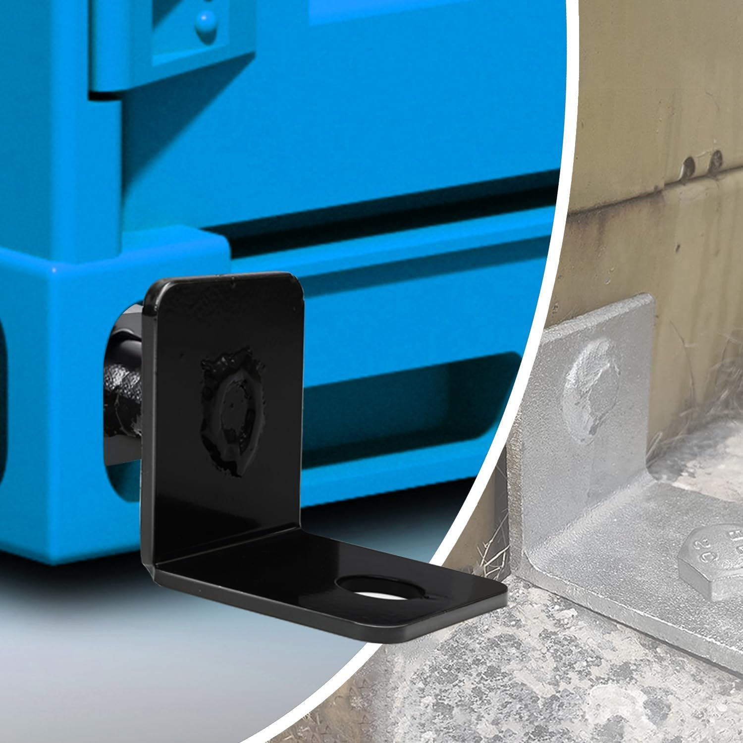 4 Pack Shipping Container Anchors, Shipping Containers Side Twist Lock, Shipping Container Tie Downs, Shipping Container Accessories for Anchoring to Rock Floor or Cement