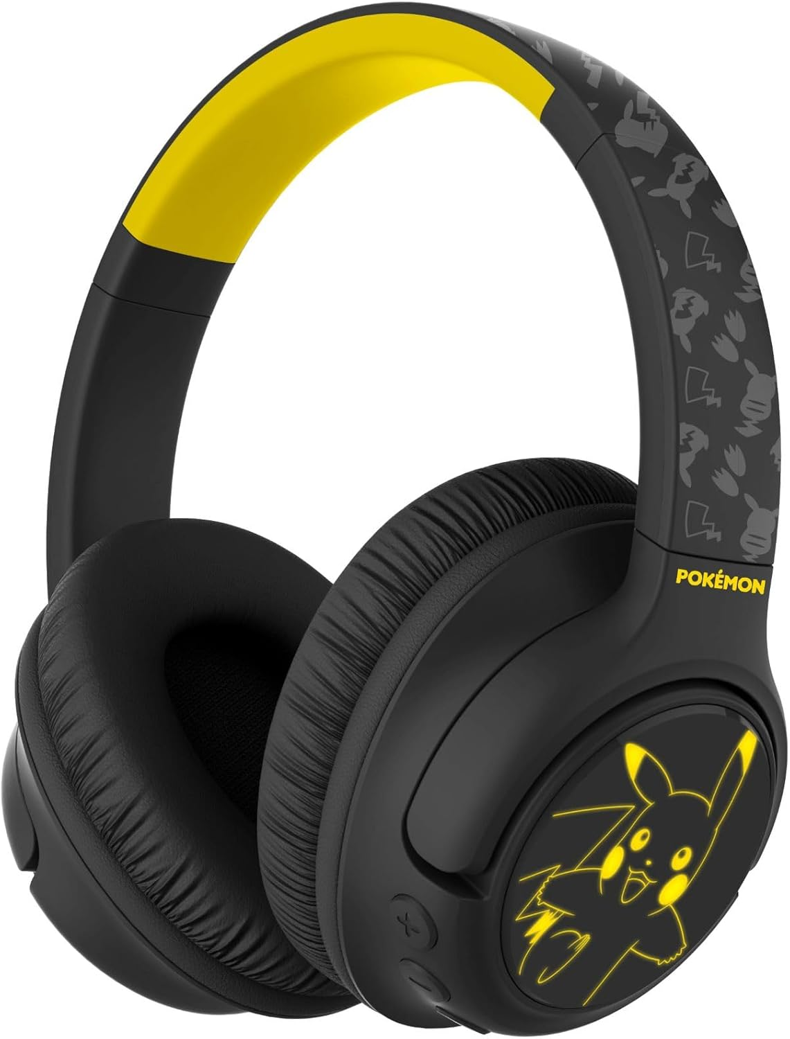 OTL Technologies Pokemon Pikachu Foldable Wireless Headphones with LED Light image number 3