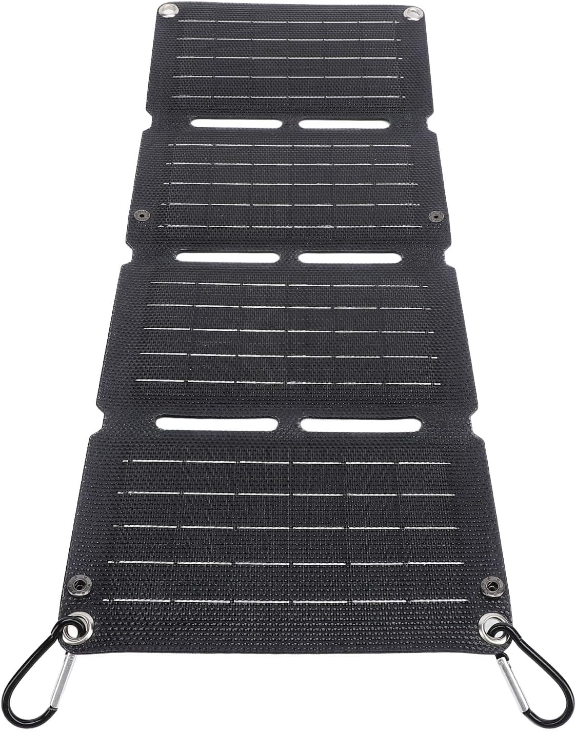 Sharainn 40W Foldable Solar Panel Charger, 12V Monocrystalline Solar Charger, Supports Fast Charge QC Technology, Folding Solar Panels for Camping, Hiking, Backpacking image number 3