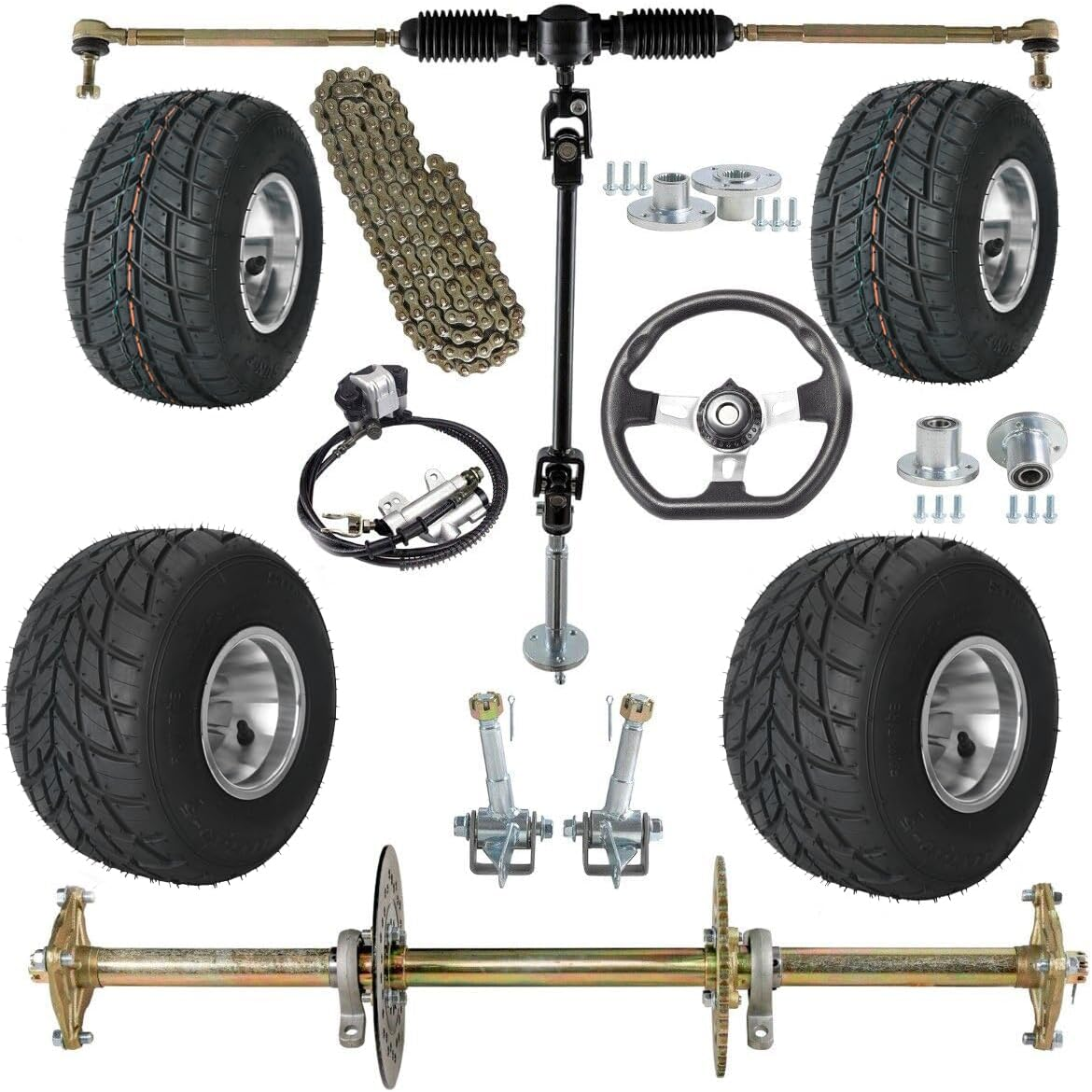 32" Axle Kit with 5" Wheels image number 2