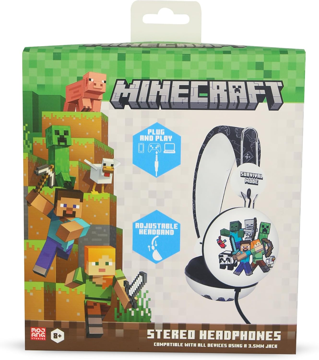 OTL Technologies MC1304 Minecraft Wired Headphones, Headsets image number 3