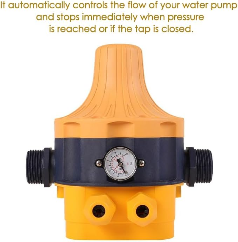 Leona Co Water Booster Pump Pressure Switch, Automatic Electric Controller with Gauge, 240V image number 4