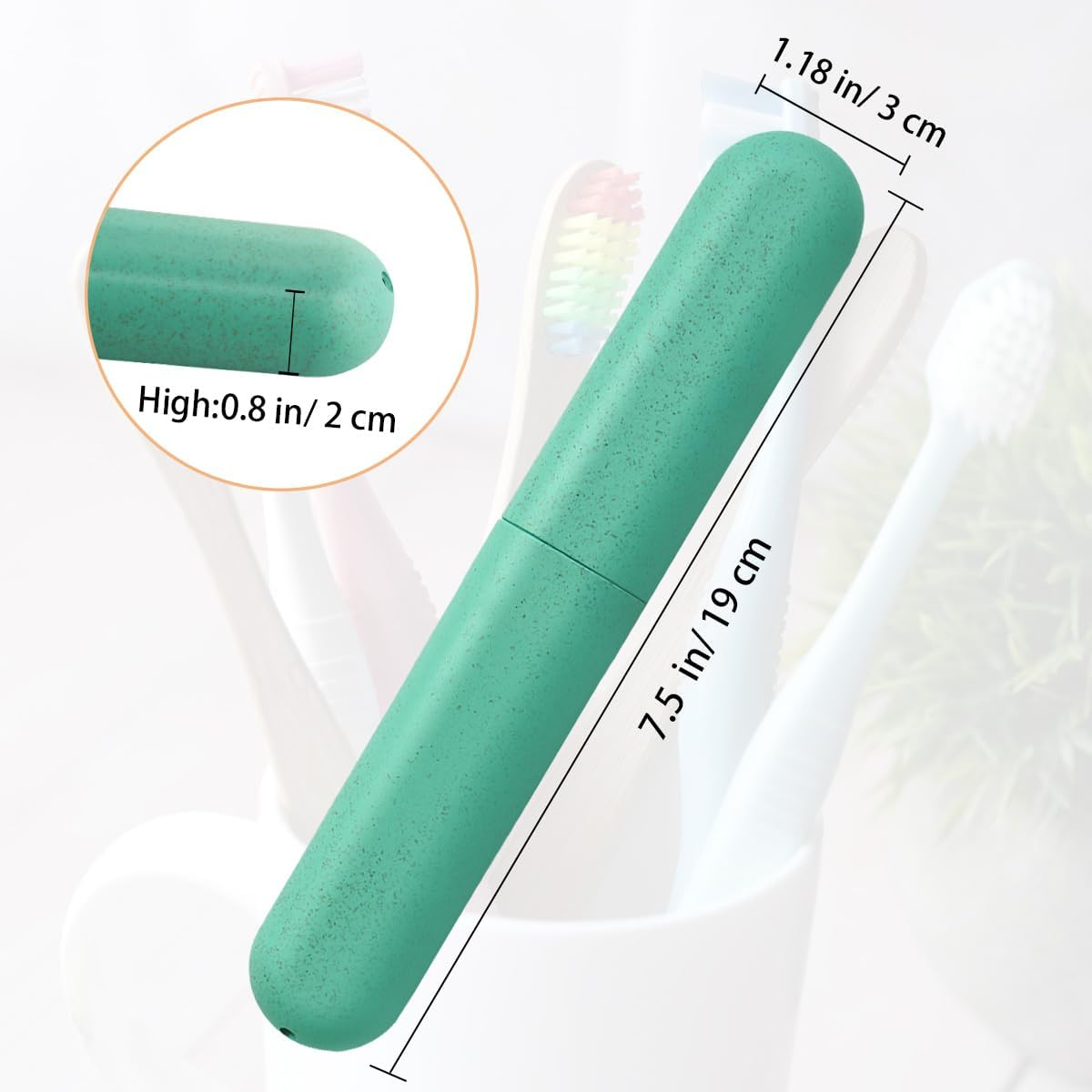 ZYYC 4 Pack Travel Toothbrush Case, Holder Toothbrush Travel Containers for Trip Home Camping Dust-Proof and Sanitary, Travel Toothbrush Holder image number 1