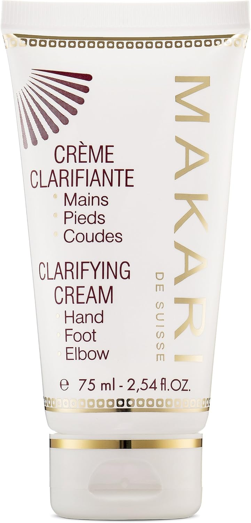 Makari Clarifying Cream for Hands, Feet, Elbows & Knees &ndash; Lightweight Hydrating & Moisturizing Lotion for Brightening, Blemish Fading & Even Skin Tone | Soothing Antioxidant Formula, All Skin Types &ndash; 2.54 Fl. Oz