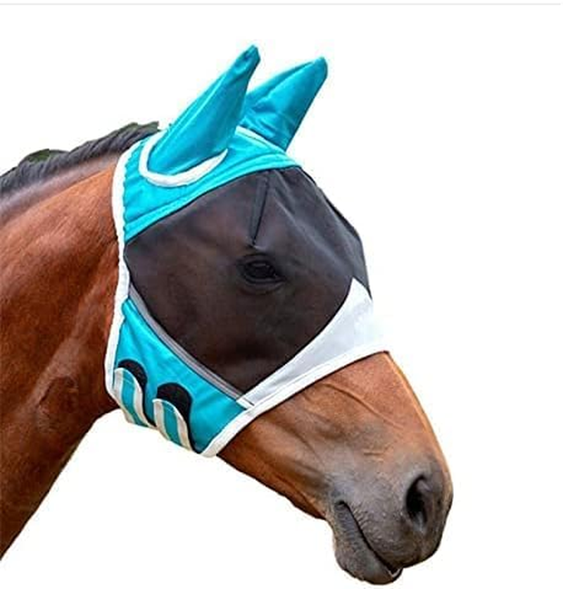 Horse Fly Mask with Ears, Adjustable UV Protection Masks image number 6