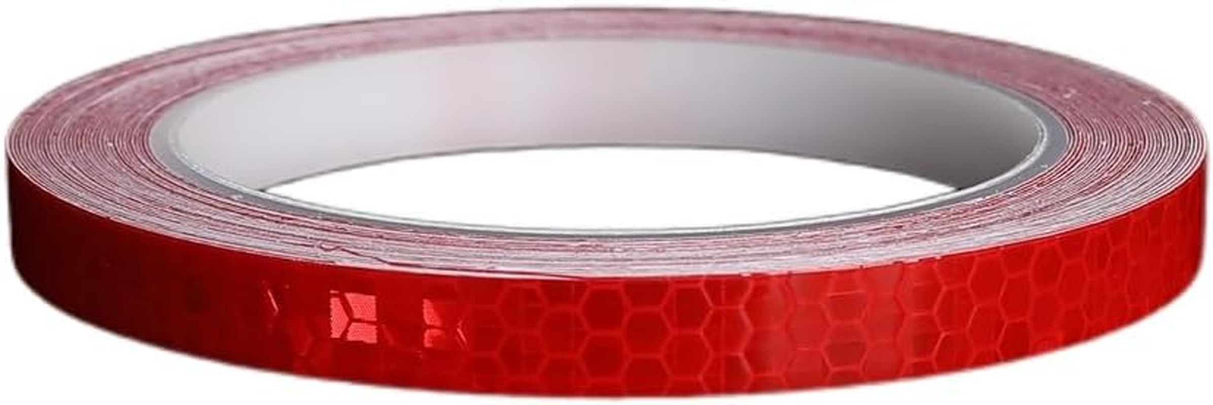 1Cm Bicycle Reflective Sticker, Car Reflective Strip, Mountain Bike, Motorcycle Night Light Decoration, Safety Alert Reflective Film (Red, One Size) image number 6