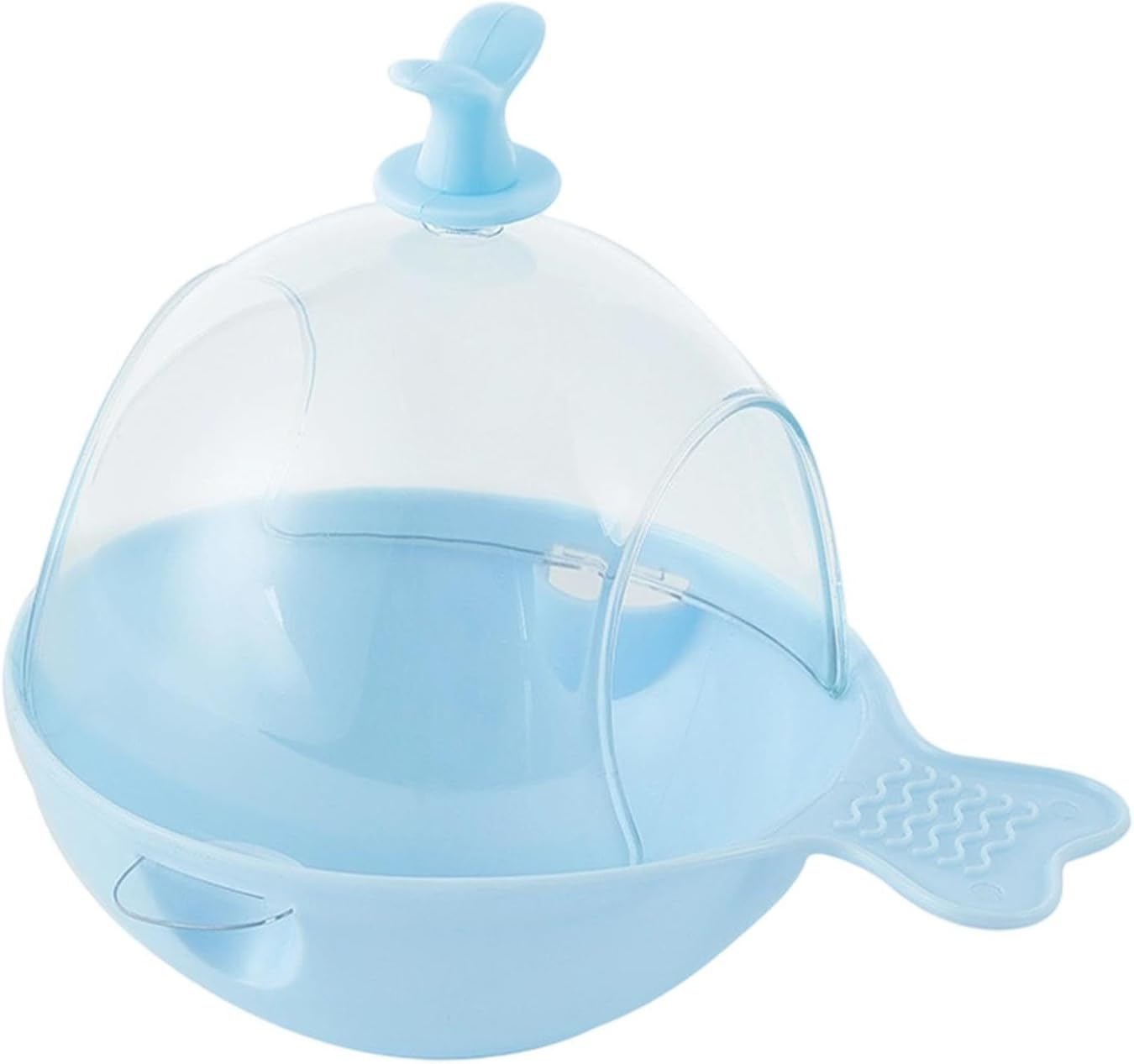 Fewnvwa Bird Bath for Cage, Cage Accessories with Clear View, Spacious Birdhouse, Parakeet Bathing Box for Cockatiels, Lovebirds, Conures, Yellow