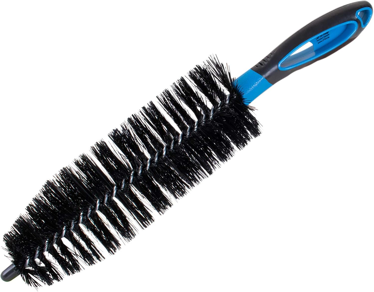 L&P A351-4 Premium Wheel Rim Brush Long Car Motorcycle Rims Aluminium Wheels Brush Gentle Effective 36 Cm Cleaning Brush Wheels Rim Cleaning Care Professional Quality (1 Piece Black Blue) image number 1