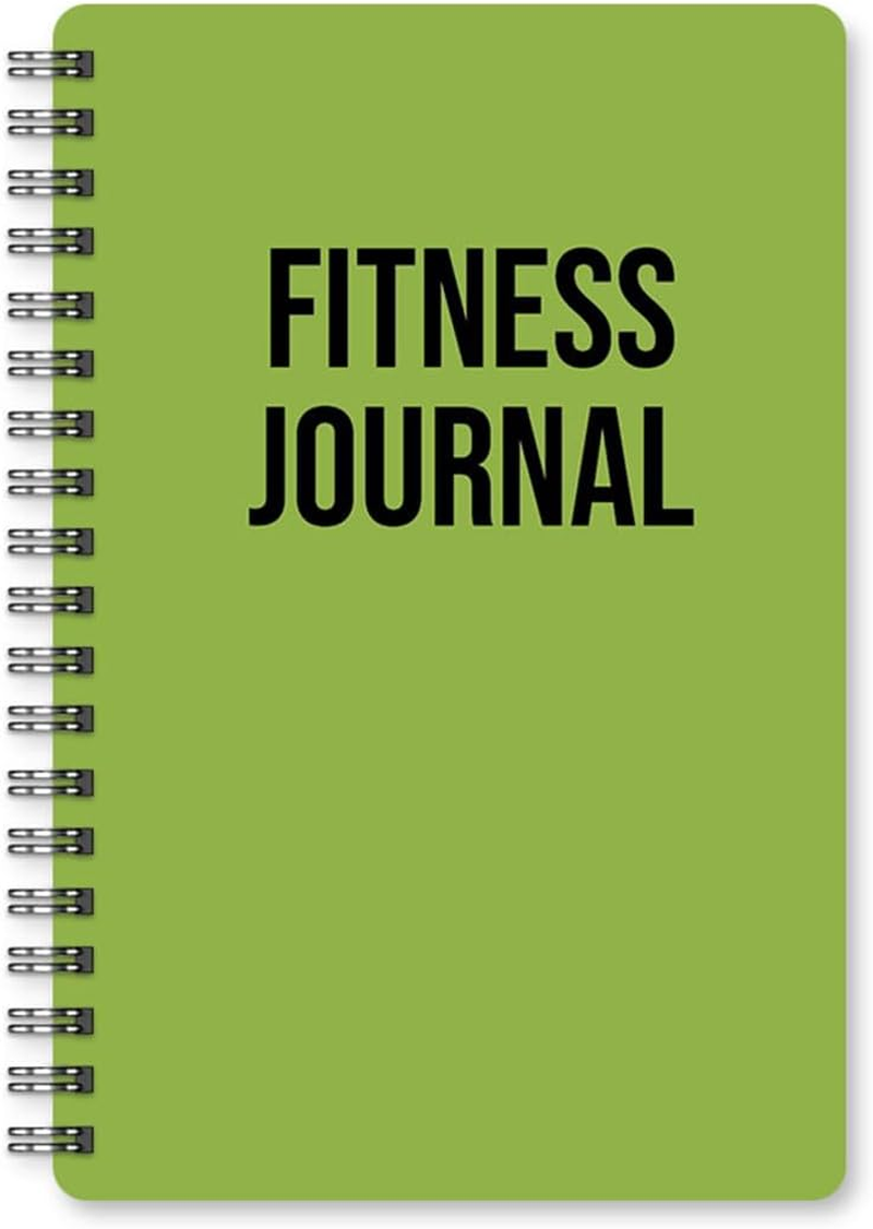 Fitness Planner for Women & Men - A5 Workout Log Book/Exercise Workout Log to Track Weight Loss, GYM, Bodybuilding Progress - Daily Health & Wellness Workout Journals, 5.8X8.3 in Workout Book (Black)