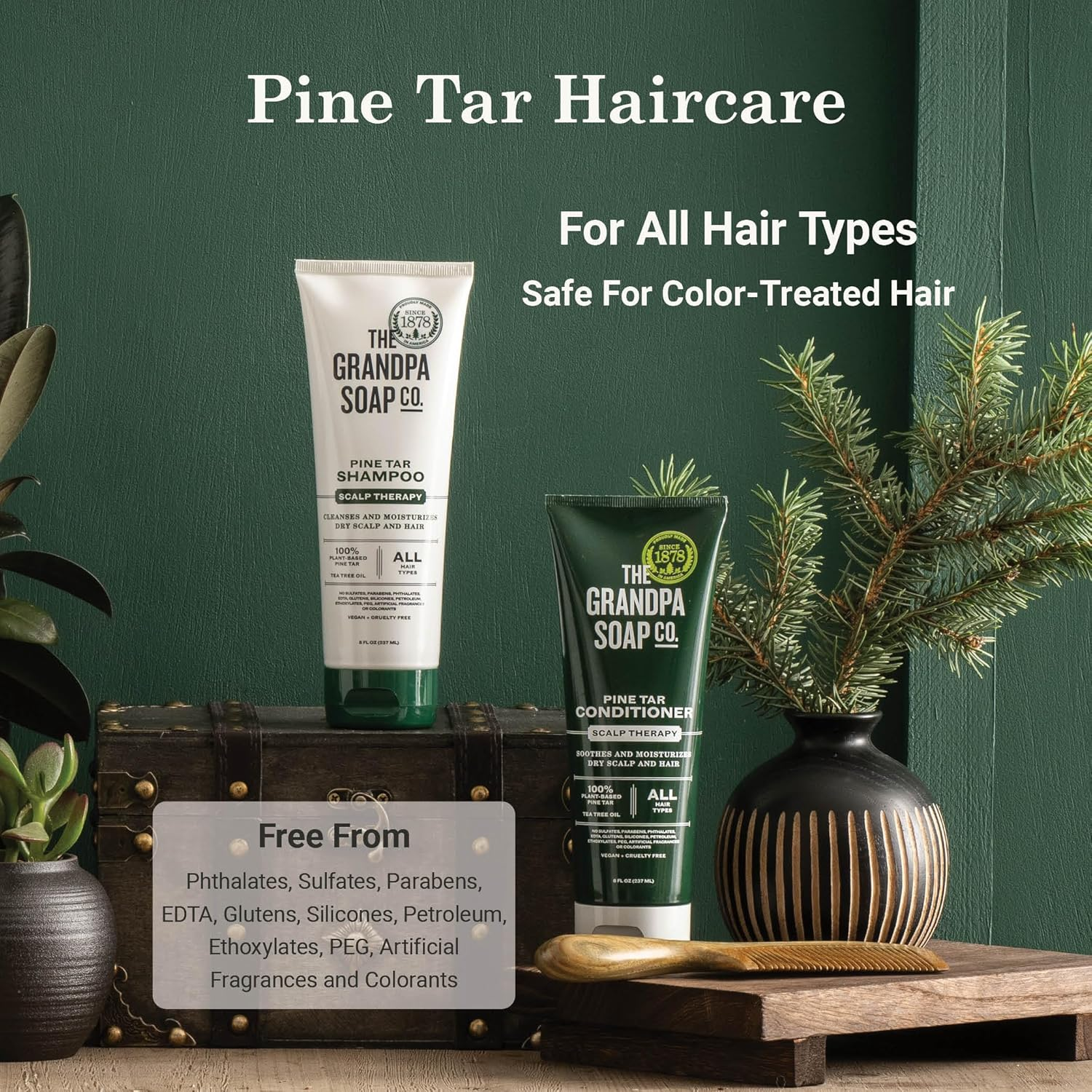 Grandpa'S Pine Tar Shampoo, 8 Fluid Ounce image number 2