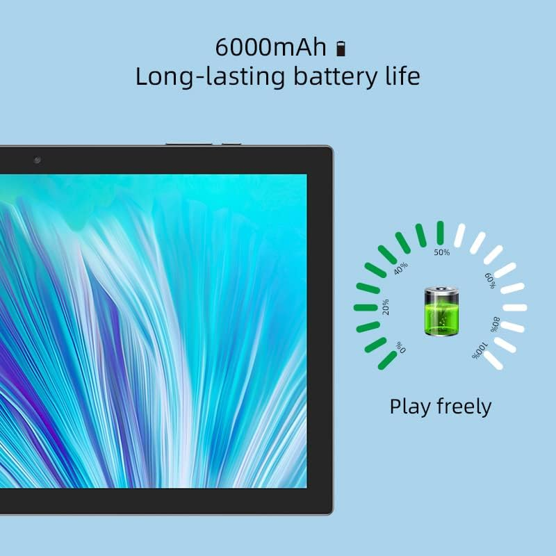 Android Tablet 10 Inch Tablet, 64GB Storage Tablets, Android 14 Tablet, 1024GB Expand, 8MP Camera, Quad-Core Processor 8GB RAM Wifi 6000MAH Battery 10.1'' IPS HD Touch Screen Google Tableta (Blue) - Pink image number 2