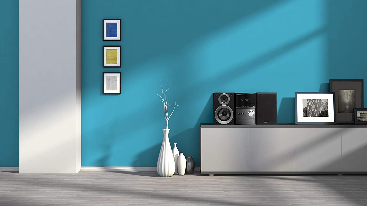 Panasonic 40W CD Micro Hi-Fi System with FM Radio and Bluetooth (SC-PM600GN-K) image number 2