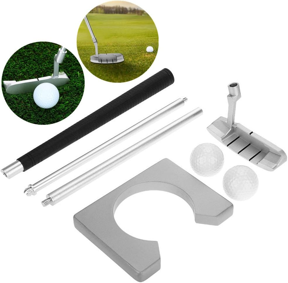 Golf Putting Kit, Portable Golf Putter Set Kit with Putter, 2 Pcs Balls, Bag for Travel Indoor Golf Putting Practice image number 1