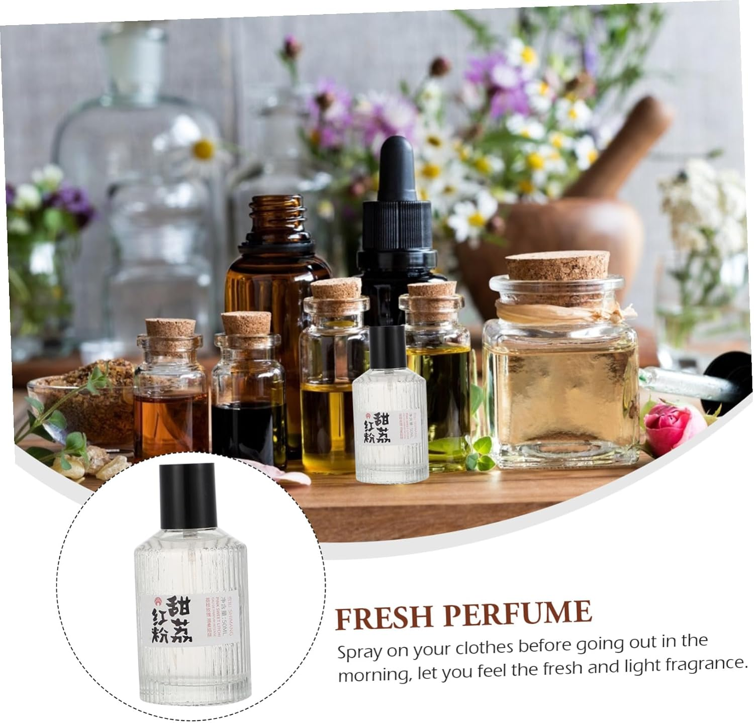 CALLARON Japanese Style Portable Perfume Fresh Fragrance for Men and Women Light Scent Travel-Friendly Design for Daily Use and Outdoor Activities image number 3